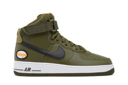 Nike: Зелёные кроссовки  Air Force 1 High