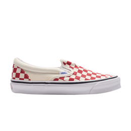 Vans: Красные кроссовки  Classic Slip On