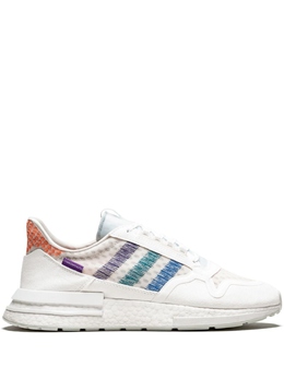 Adidas: Белые кроссовки  ZX-500