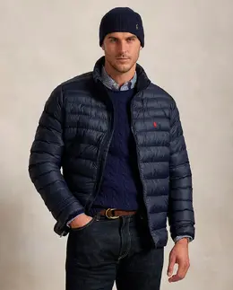 Polo Ralph Lauren: Пуховик с воротником 