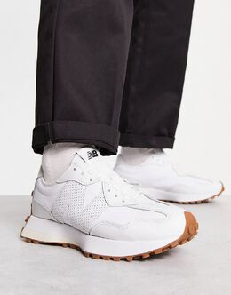 New Balance: Белые кроссовки  327