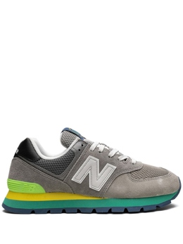 New Balance: Серые кроссовки  574