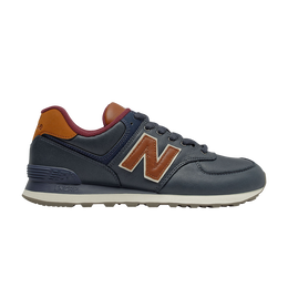 New Balance: Синие кроссовки  574