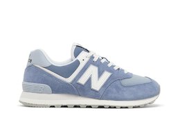 New Balance: Синие кроссовки  574