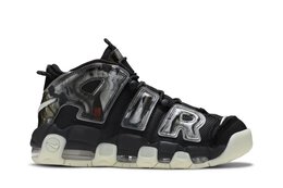 Nike: Чёрные кроссовки  Air More Uptempo