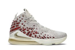 Nike: Бежевые кроссовки  Lebron 17