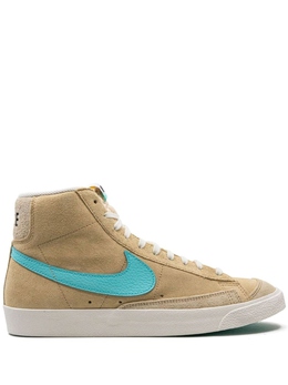 Nike: Голубые кеды  Blazer Mid 77