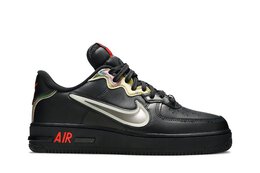 Nike: Чёрные кроссовки  Air Force 1 React