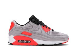 Nike: Серебристые кроссовки  Air Max 90 QS