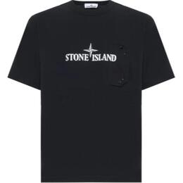 Stone Island: Чёрная футболка 