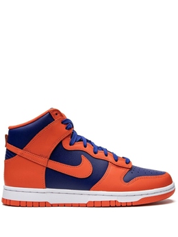 Nike: Оранжевые кроссовки  Dunk High