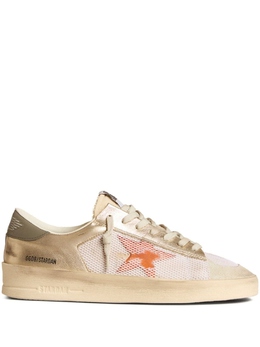 Golden Goose: Белые кроссовки  Stardan