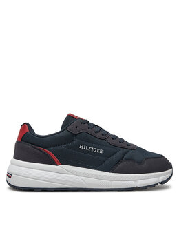 Tommy Hilfiger: Тёмные кроссовки 