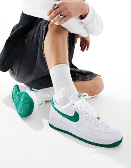 Nike: Зелёные кроссовки  Air Force 1