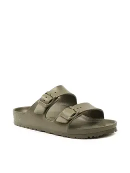 Birkenstock: Зелёные шлёпанцы  Arizona Eva