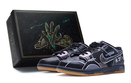 Nike: Чёрные кроссовки  Dunk