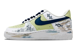 Nike: Синие кроссовки  Air Force 1