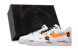 Nike: Оранжевые кроссовки  Air Force 1