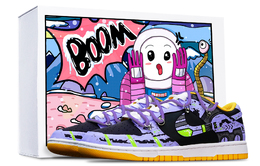 Nike: Фиолетовые кроссовки  Dunk