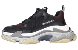 Balenciaga: Чёрные кроссовки  Triple S