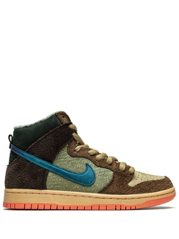 Nike: Коричневые кроссовки  SB Dunk High