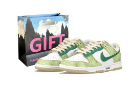 Nike: Зелёные кроссовки  Dunk
