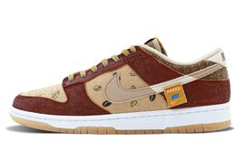 Nike: Коричневые кроссовки  Dunk