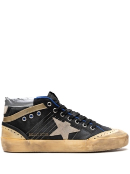 Golden Goose: Чёрные кроссовки  Mid Star