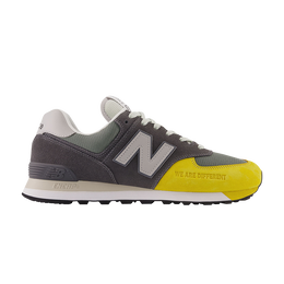 New Balance: Серые кроссовки  574