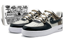 Nike: Чёрные кроссовки  Air Force 1