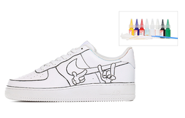 Nike: Белые кроссовки  Air Force 1