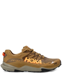 HOKA: Коричневые кроссовки 