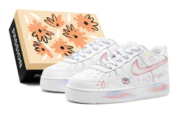 Nike: Розовые кроссовки  Air Force 1