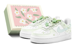 Nike: Зелёные кроссовки  Air Force 1