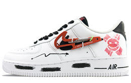 Nike: Чёрные кроссовки  Air Force 1