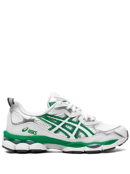Asics: Зелёные кроссовки  Gel
