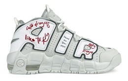 Nike: Светлые кроссовки  Air More Uptempo