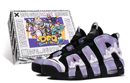 Nike: Фиолетовые кроссовки  Air More Uptempo