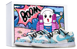 Nike: Голубые кроссовки  Dunk