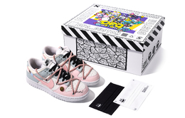Nike: Розовые кроссовки  Dunk