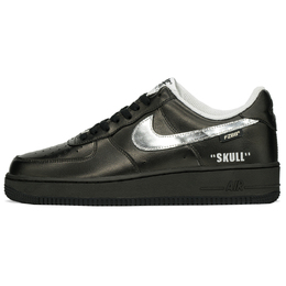 Nike: Чёрные кроссовки  Air Force 1