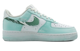 Nike: Зелёные кроссовки  Air Force 1