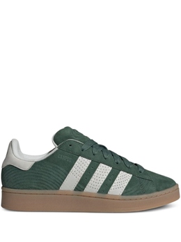 Adidas: Зелёные кроссовки  Campus