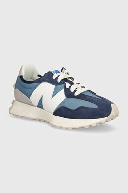 New Balance: Синие кроссовки  327