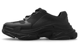 Balenciaga: Чёрные кроссовки  Triple S