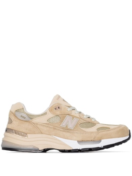 New Balance: Бежевые кроссовки  992