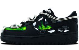 Nike: Чёрные кроссовки  Air Force 1