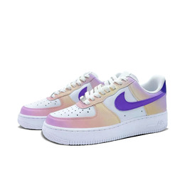 Nike: Фиолетовые кроссовки  Air Force 1