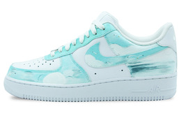 Nike: Зелёные кроссовки  Air Force 1