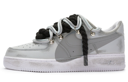 Nike: Чёрные кроссовки  Air Force 1